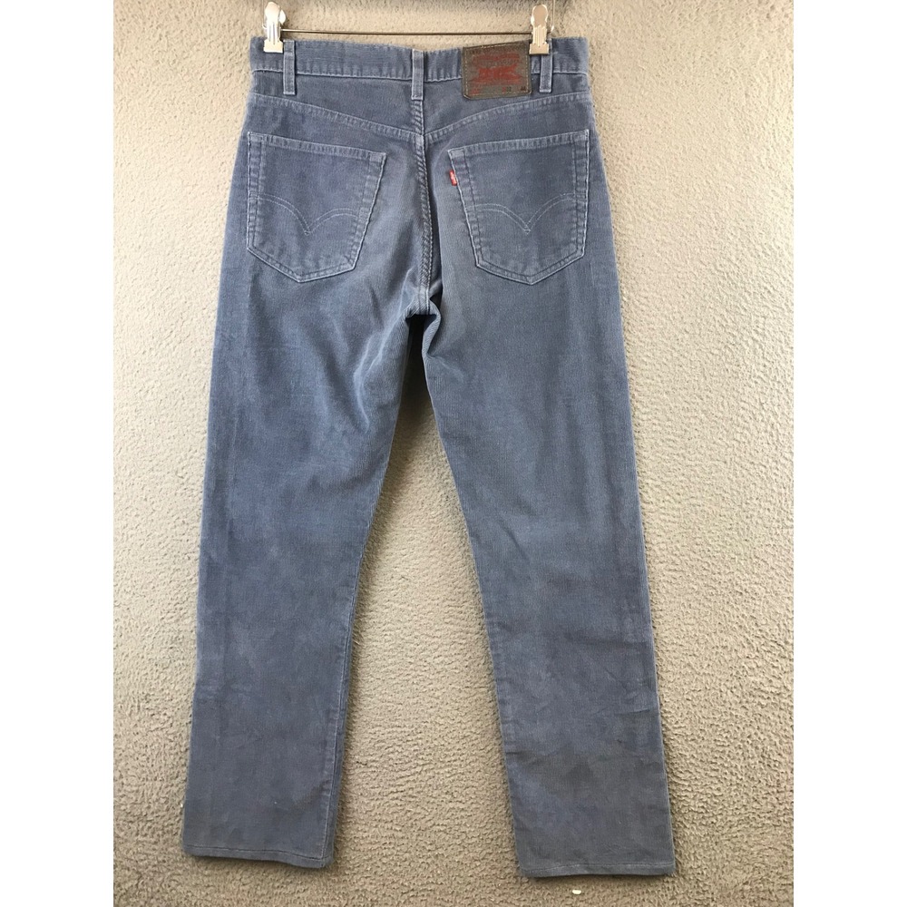 Vintage Levi Strauss 505 Corduroy Pants Mens 32x31 Blue Straight Leg